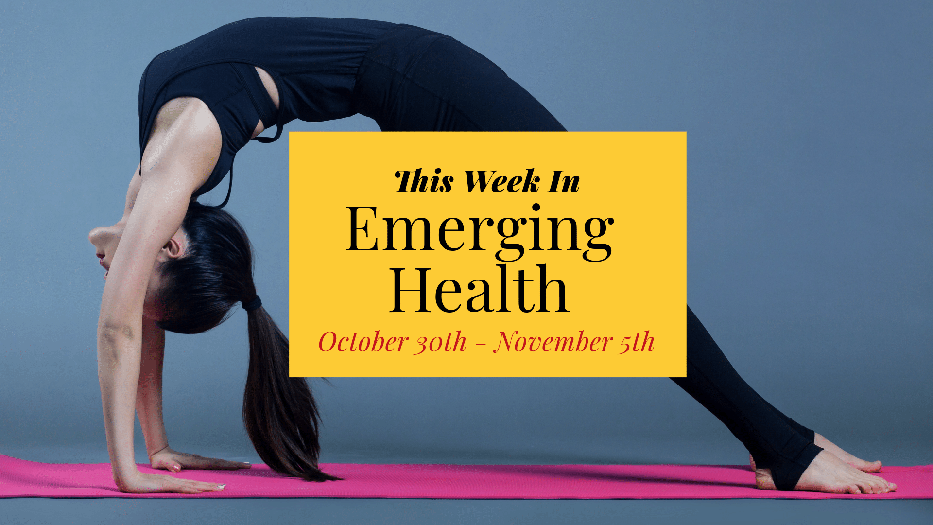 The Weekly Health Roundup: November 5, 2023